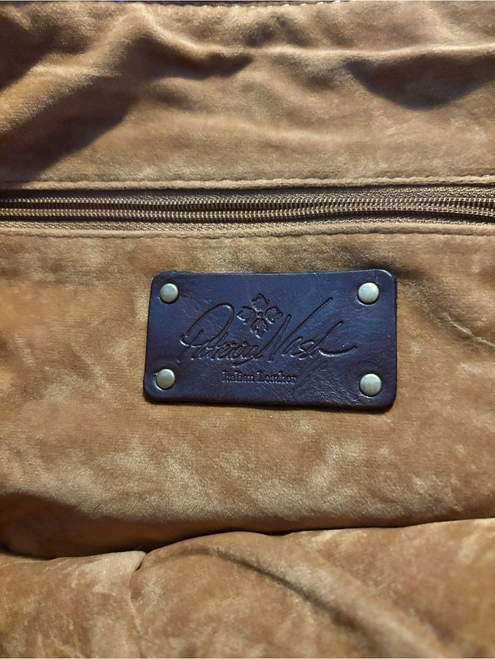 Patricia Nash Braga Leather Large Laptop Bag Clutch Winter Bloom 15” x 10.5”
